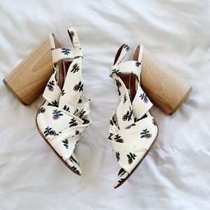 Derek Lam Block Floral Heel Sandals